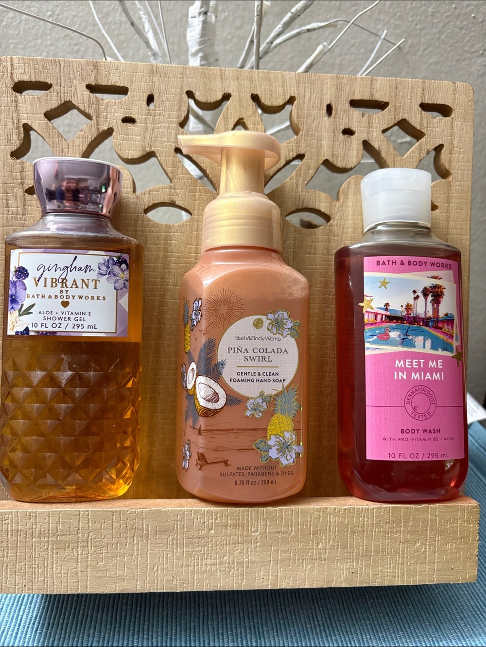 Bath & Body Works foaming hand soap and body wash set